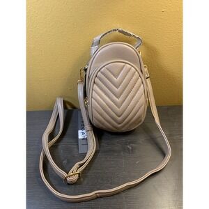 Deluxity Los Angeles Bag Beige‎ Crossbody Small Double Pockets